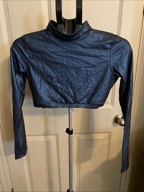 NWOT DOUBLE PLATINUM PERFORMANCE SHINY BLUE SIZE LARGE